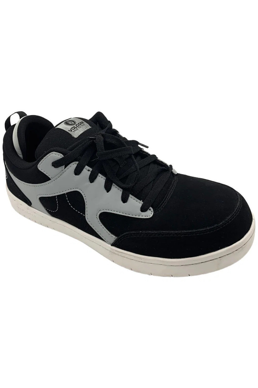 Volcom Men's Vitals EH Comp Toe Sneakers Rinsed Black/Tower Grey - Wide